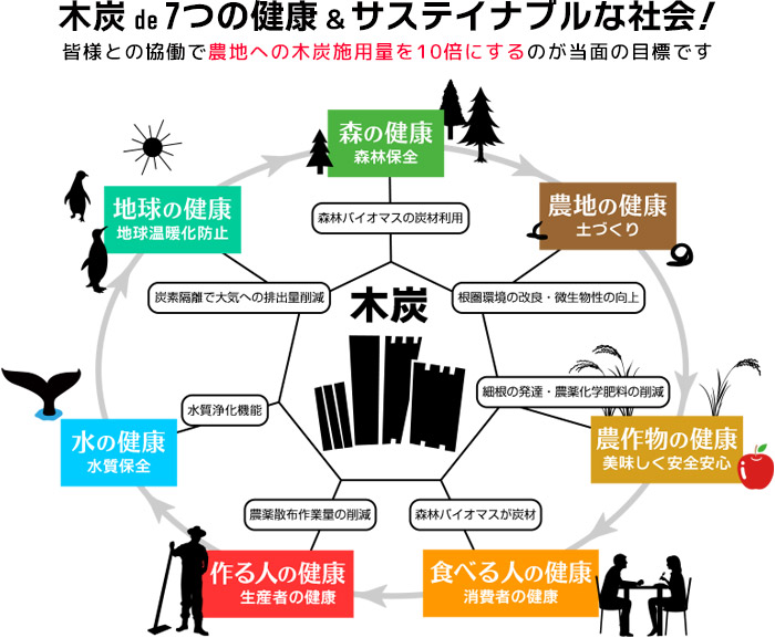 木炭で7つの健康＆サステイナブルな社会！